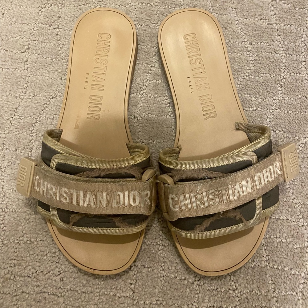 Dior Revolution Camouflage Nude Slides